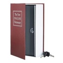 Coffre-fort en forme de livre, 23 x 16 x 6 cm, rou