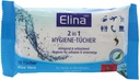 Lingettes hygiène 15pc Elina 2en1, 18,5 x 11 cm