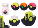 Set taille-crayons gomme ronde, 4 assorti