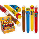 Stylo bille 10 couleurs