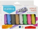 Peintures acryliques 8 couleurs 25ml  Starpak