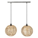 Suspension x2 jonc rana naturel l50, beige