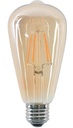 Lumiere LED Vintage filament ST64 4W E27 ambre dim