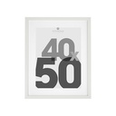 Cadre photo blanc Eva 40x50 