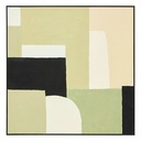toile pei / cad giacomo 100x100, vert kaki