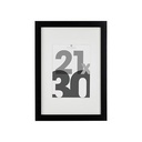 Cadre photo noir Eva 21x30 