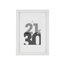Cadre photo blanc Eva 21x30 