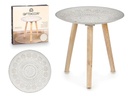 Table en bois de mandala 40cm