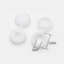 Vis Couverture bouchons (100 pcs) - Blanc