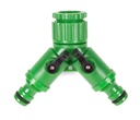 Raccord rapide pour tuyau 2 voies 1/2" -3/4"