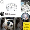 Lampe led push x3