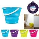 Seau pliable rond 10 L – 4 volets assortis