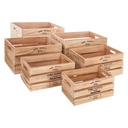Cagettes en bois Ylias naturel x6 – marron