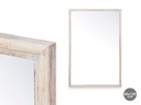 Miroir mural cadre en bois 80 x 120 cm naturel