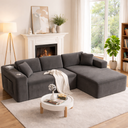 Canape d’angle modulable confort XXL, 