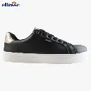 Basket Ellesse Femme NOIR Bordure Dore