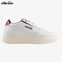 Basket Ellesse Homme BLANC Bordure BURGANDY 