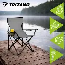 Chaise de pêche grise 23675