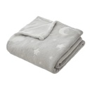Plaid phosphorescent gris 125 x 150 cm