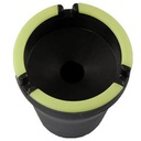 Cendrier auto-extinguible phosphorescent