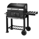 Barbecue au charbon de bois, couvercle rabattable