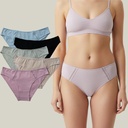 Lot de 5 mini-culottes en coton biologique MX