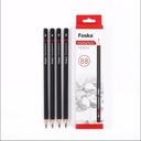 12PCS 8B CRAYON DE BOIS A DESSIN FOSKA