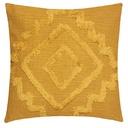 Coussin tuft inca oc 40x40, ocre