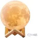 Lampe de nuit avec une lune lumineuse 3D 