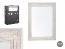 Miroir 38x48 cadre gris naturel