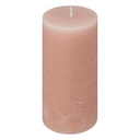 Bougie ronde olia rose 6.8x14, rose clair