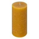 Bougie ronde olia jaune 6.8x14, moutarde