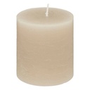Bougie ronde olia tp 6.7x7, taupe