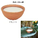 Bougie parfume citronnelle terracotta D14.7cm
