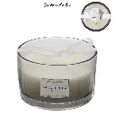 Bougie parfumee 3 meches gris harmony D13cm